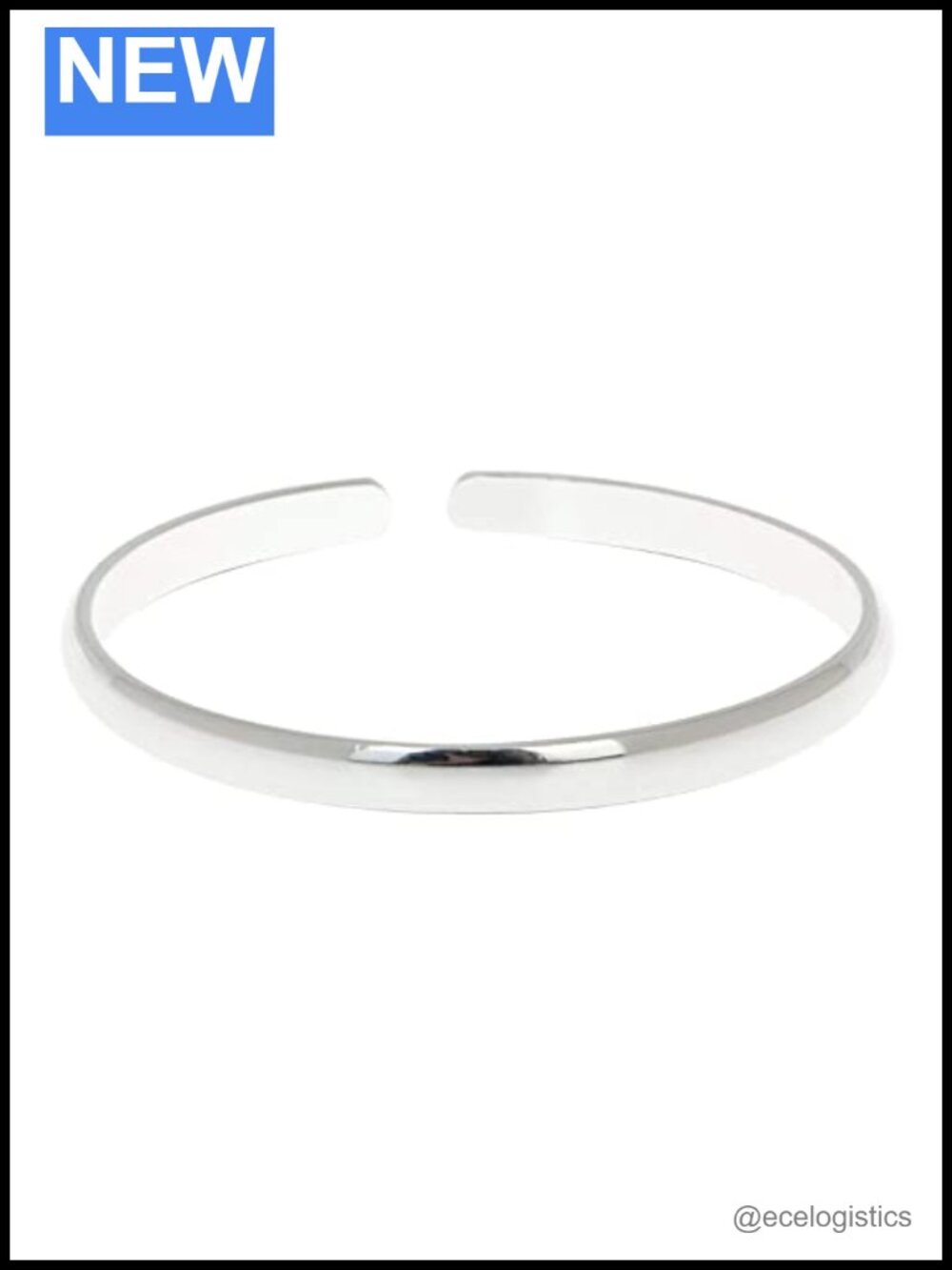 925 Sterling Silver Bangle Bracelet Adjustable Cuff Unisex Handmade